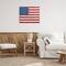 Stupell Industries Rustic American Flag Red White Blue Distressed Pattern Canvas Wall Art